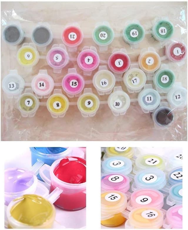 Detalle de Kit dipingere con i numeri senza cornice YXQSED 16x20 inch