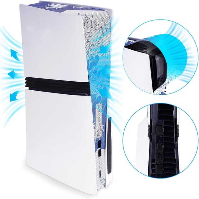 Detalle de Dust filter set for PS5 Pro, 9 plugs