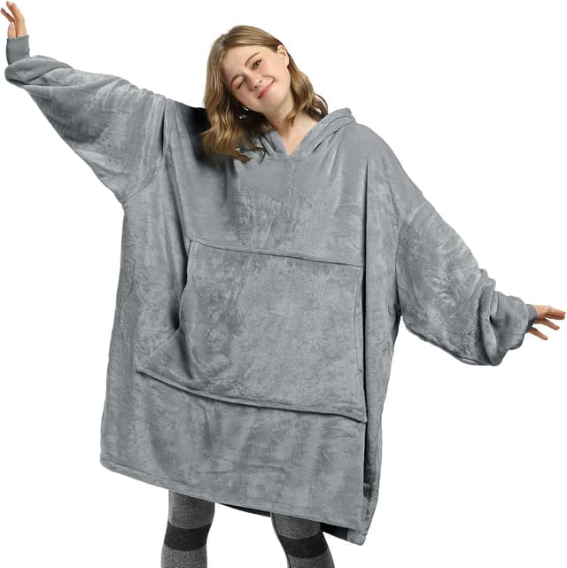 Imagen de Catalonia Classy Kuschelige Fleece-Kapuzendecke 1 Größe en OfertitasTOP