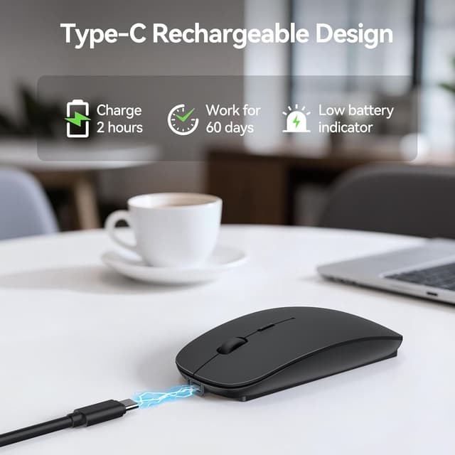 Detalle de TECKNET Bluetooth Mouse 4800 DPI wireless mouse