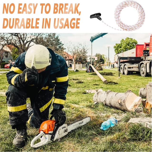 Thumbnail 6 de ZHjuju Starterseil (Rückstoßstarter) 10 m, 3,0 mm – mit 3 Startergriffen für Rasenmäher & Motorgeräte