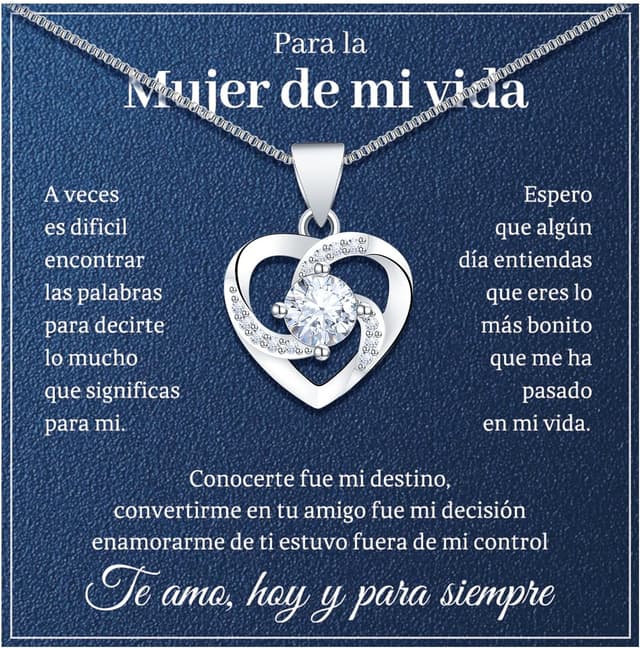 Imagen de BOCHOI Collar de Pareja plateado para ella en OfertitasTOP