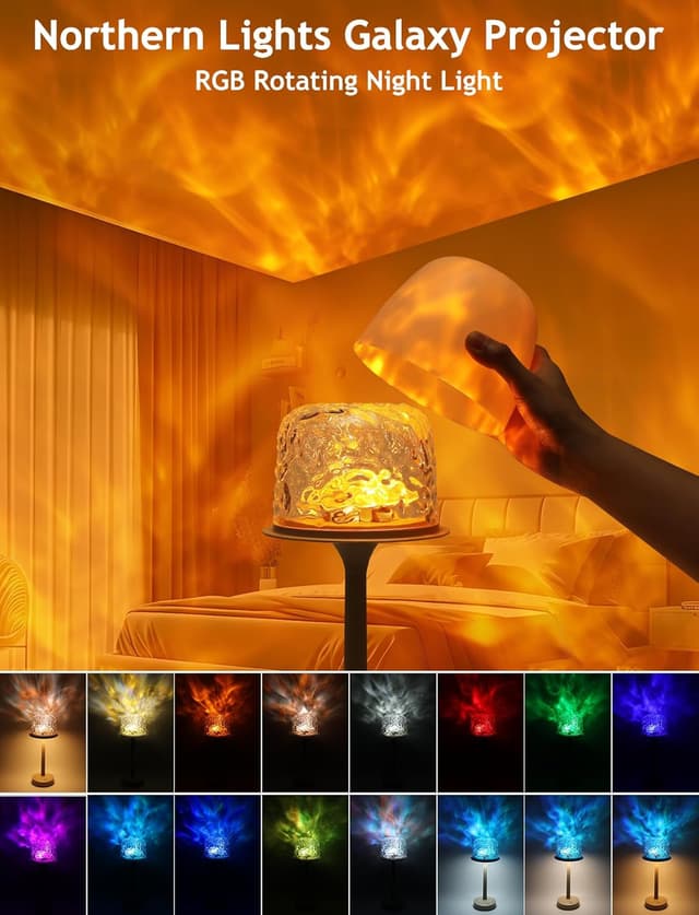 Detalle de Sternenhimmel Projektor 16 Farben für Kinder