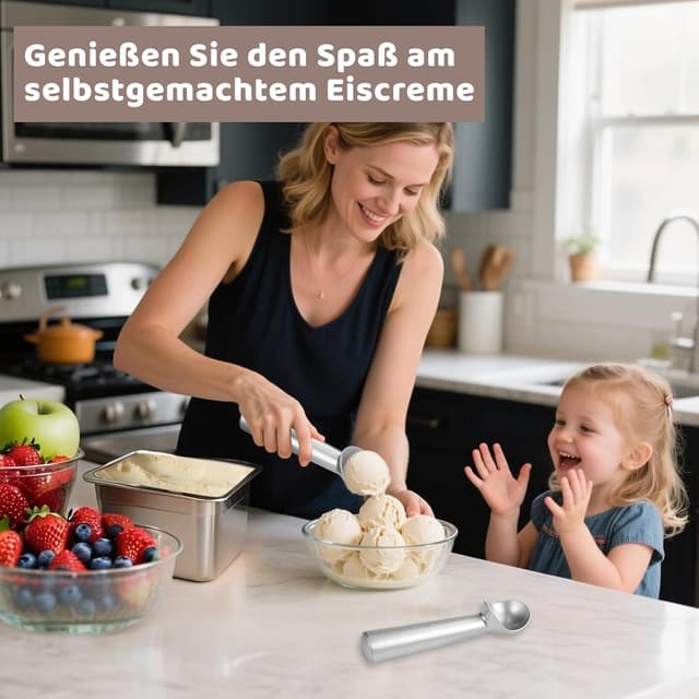 Thumbnail 6 de Nepfaivy Eisportionierer & Eislöffel Set (2 Stück, 18 cm) mit Antihaftbeschichtung