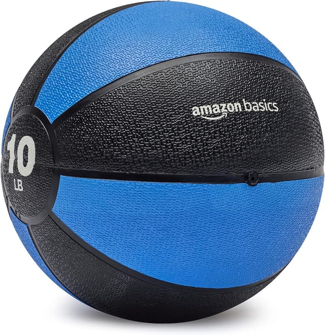 Detalle 2 de Amazon Basics Weighted Medicine Ball 10 lb