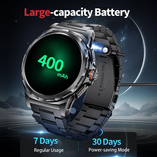 Detalle de LIGE Answer/Make Calls 1.43 inch AMOLED smartwatch