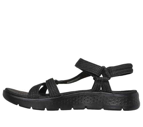Detalle de Skechers Go Walk Flex Sandal de mujer en tela negra (talla 39 EU)