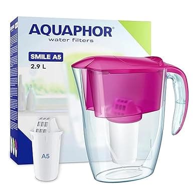 Imagen de AQUAPHOR Jarra Filtrante Smile 2.9L 🌊 - Ahorra Espacio en OfertitasTOP