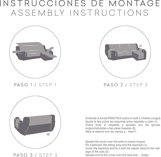 Thumbnail 4 de Eysa Valkiria Chaise Longue 290 cm