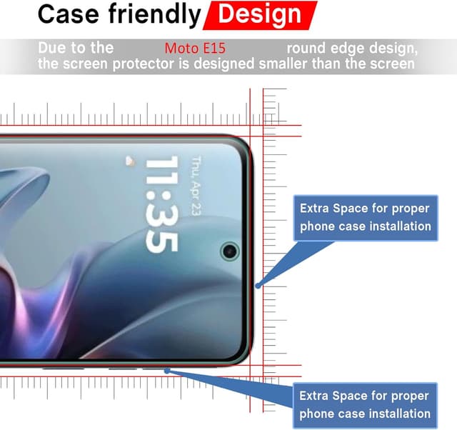 Thumbnail 6 de Pellicola vetro temperato 9H+ per Moto E15