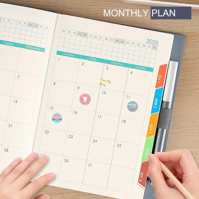 Thumbnail 5 de Holderzyi agenda académica 2026 A5 día por página