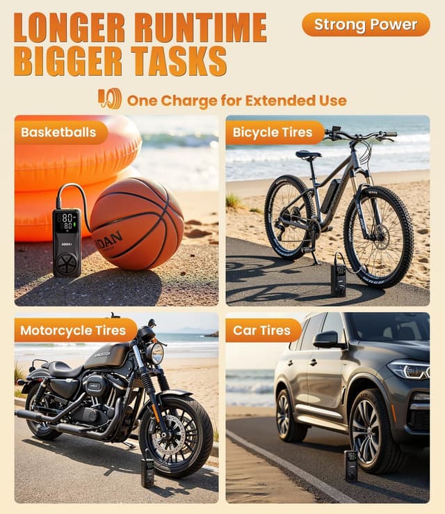 Thumbnail 4 de AOSKI 150PSI Portable Air Compressor