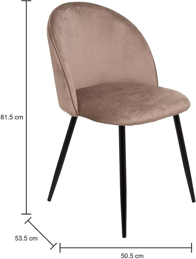 Thumbnail 1 de Dmora Stinson set 4 sedie in velluto 51x54x82 cm