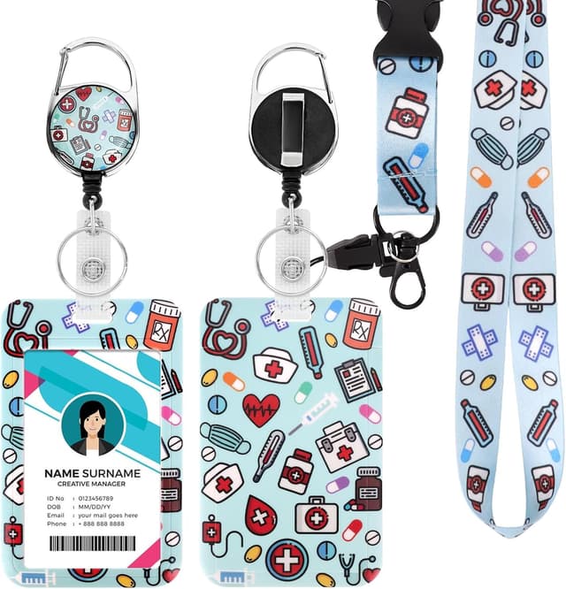 Detalle de ID Badge Holder Retractable Reel 23 inch