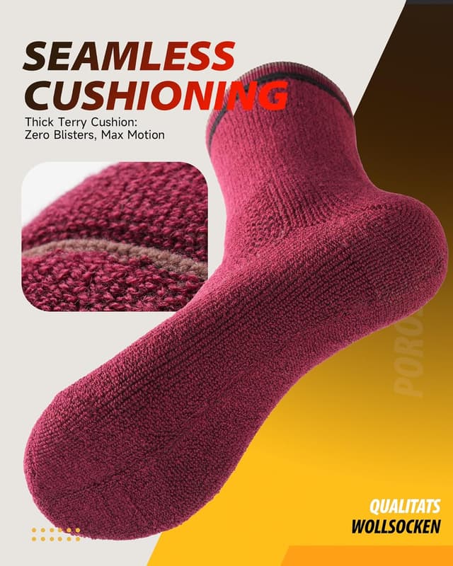 Detalle de Merino wool socks 3 pack, cushioning support