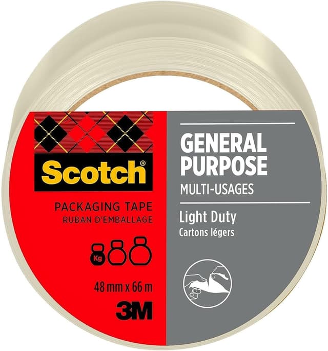 Detalle de Scotch nastro adesivo trasparente per uso generico 48 mm x 66 m (1 rotolo)