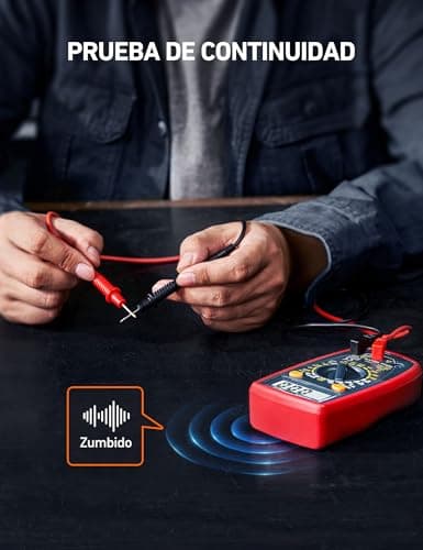 Detalle de AstroAI Multímetro Digital 9V