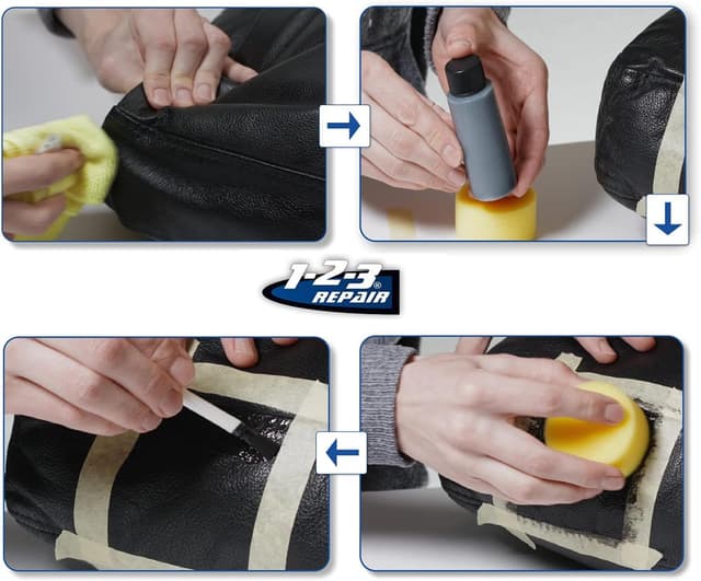 Detalle 2 de 1-2-3 REPAIR Lederfarbe hellbeige für Sofas