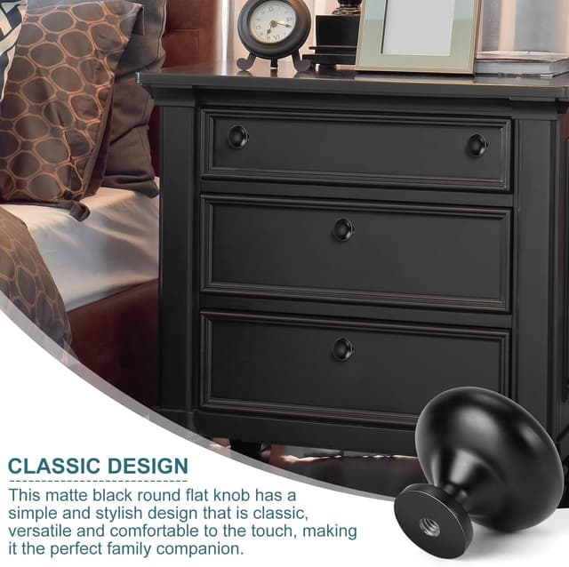 Thumbnail 5 de VINATO Pomelli Mobili Nero 4 Pezzi