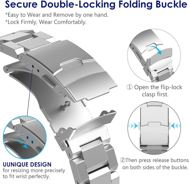 Detalle 2 de Stainless Steel Galaxy Watch Strap 316L 40mm