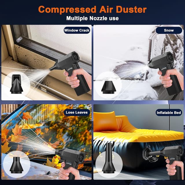 Detalle 2 de JVSCAM X3 Electric Air Duster 3‑Gear