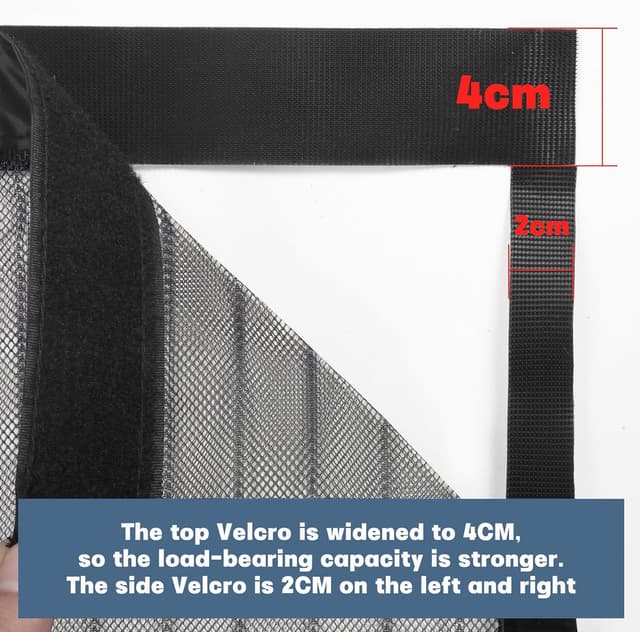 Detalle 1 de BUIRTLY Zanzariera magnetica 55x180 per porte e finestre, chiusura automatica, nero