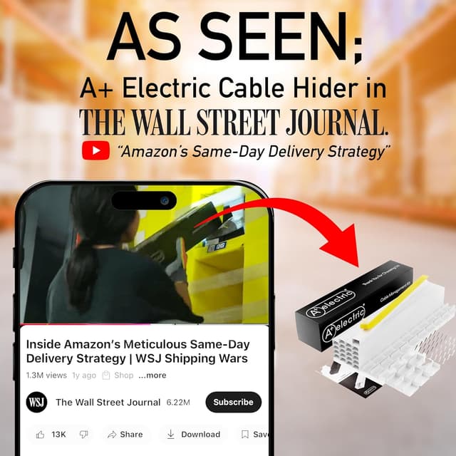 Thumbnail 6 de A+ ELECTRIC 315" Cable Hider for TV