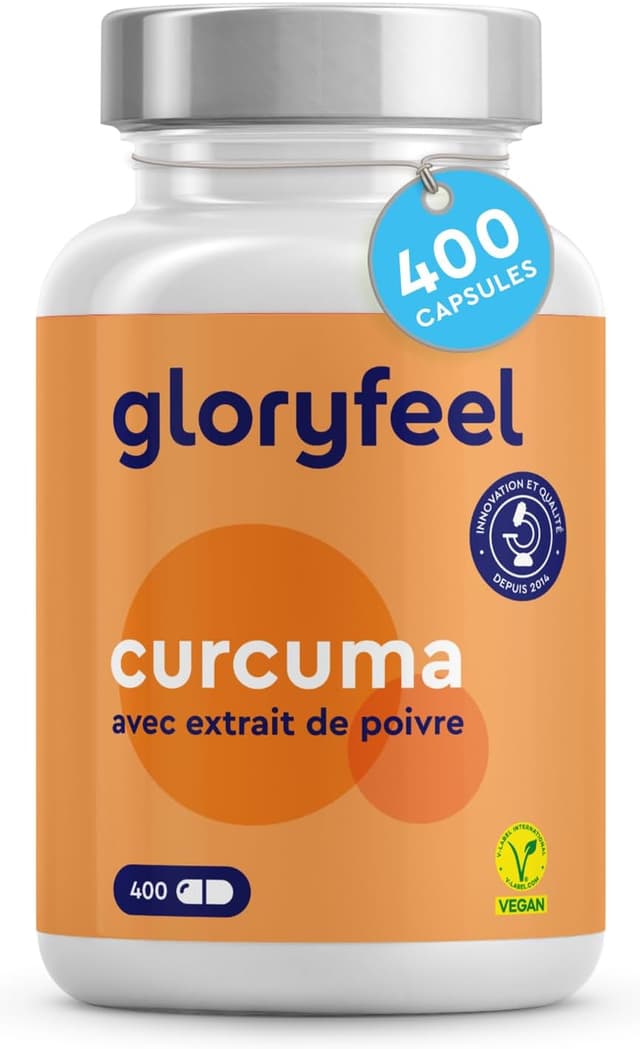 Detalle de Curcuma avec Extrait de Poivre 400 gélules