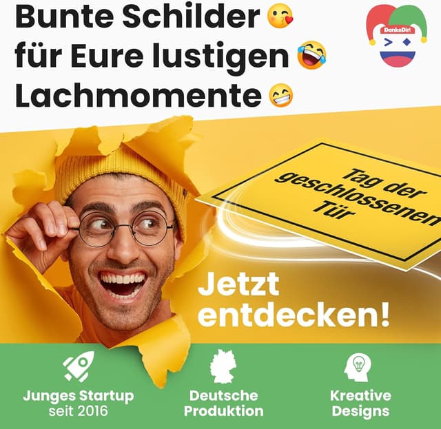 Thumbnail 6 de DankeDir Schild Gelb 30x20 cm