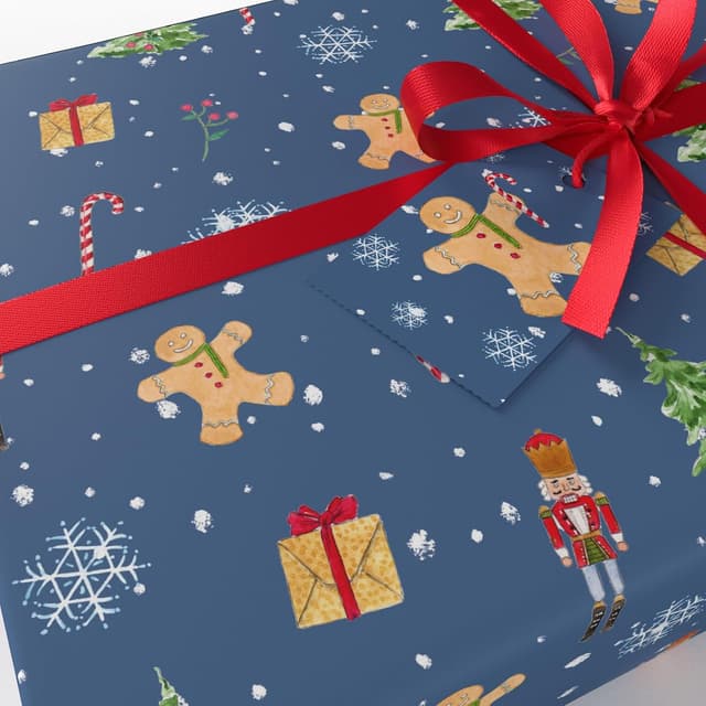 Thumbnail 3 de Re-wrapped Luxury ECO Xmas Gift Wrap 6 sheets