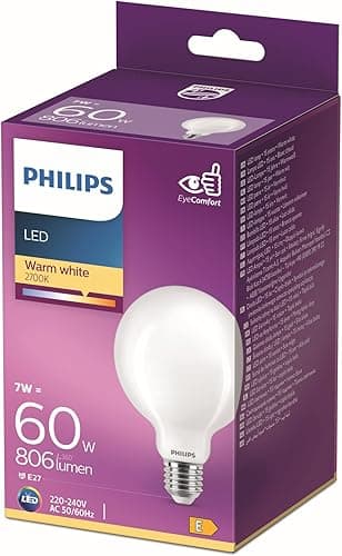 Detalle de Ampoule LED Philips 60W E27 Blanc chaud non dimmable