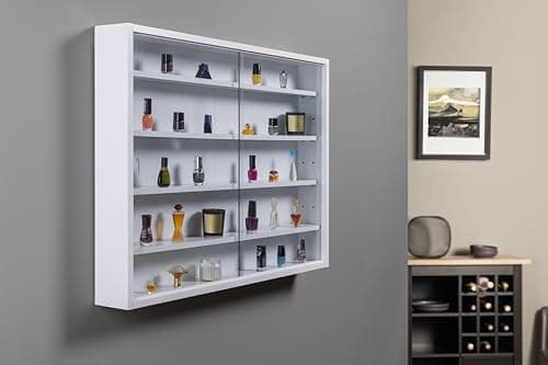 Detalle 2 de Easy Home Simply A20 Vitrina de MDF y vidrio blanco