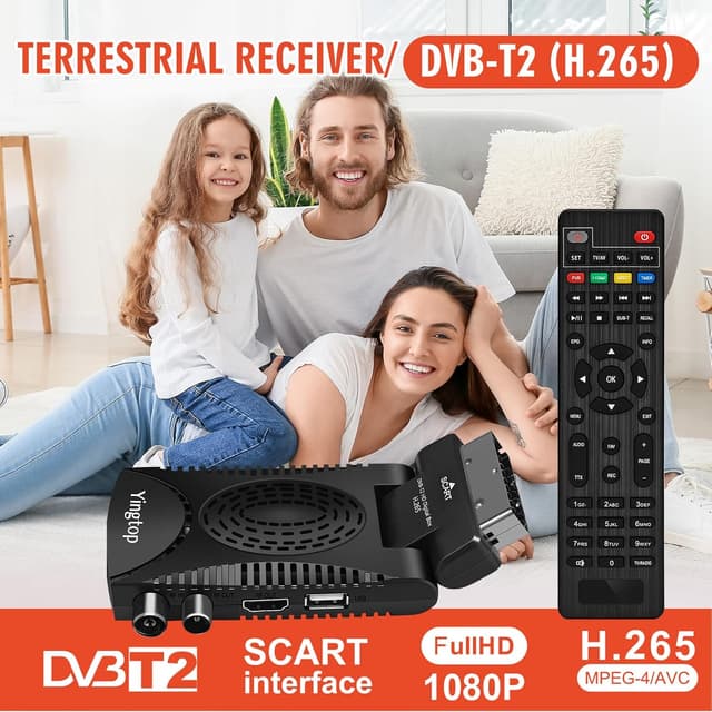 Thumbnail 1 de Decodificador TDT HD Mini DVB-T2 HEVC 1080p