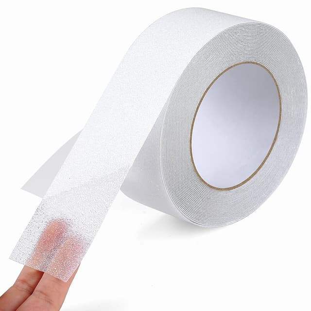 Detalle de OQingluan Antirutsch Klebeband (5 cm × 10 m) – transparente Sicherheitsfolie für Treppenstufen