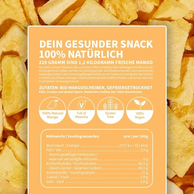 Detalle 2 de BREKKY Gefriergetrocknete Früchte Probierpaket (vegan) – ohne Zuckerzusatz