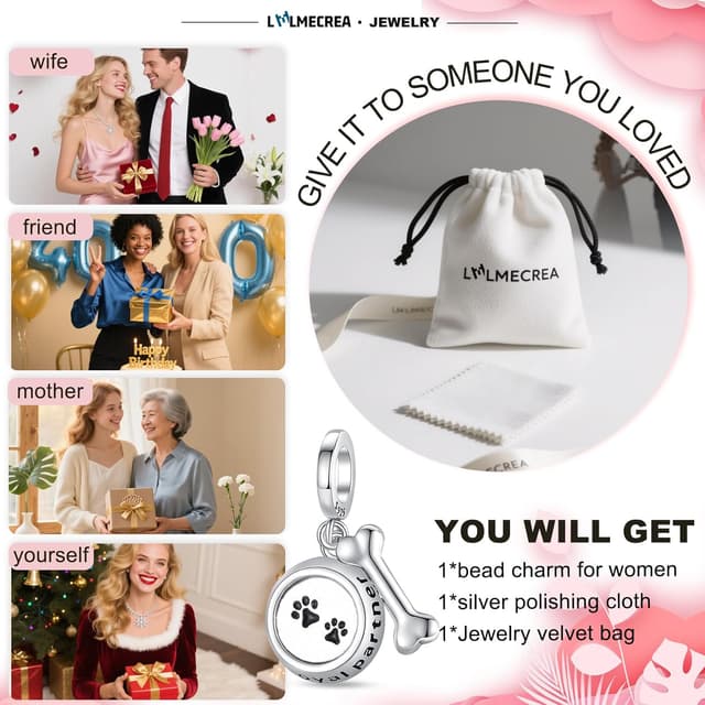 Thumbnail 6 de LMLMECREA Charms Anhänger aus 925 Silber