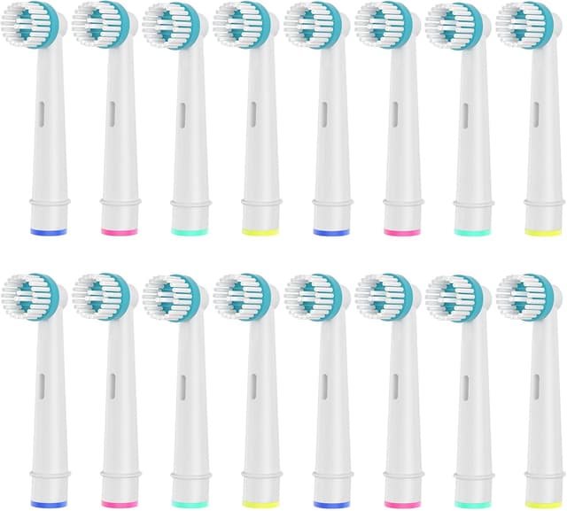 Detalle de 16er Ortho Care Aufsteckbürsten für Braun Oral-B elektrische Zahnbürste – für präzise Reinigung an Zahnspangen