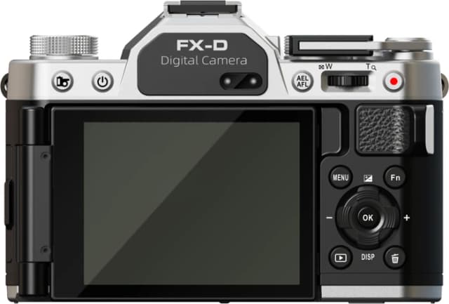 Detalle de Yashica FX-D 300 Digital Film Simulation Kamera – Retro-Optik mit modernen Funktionen