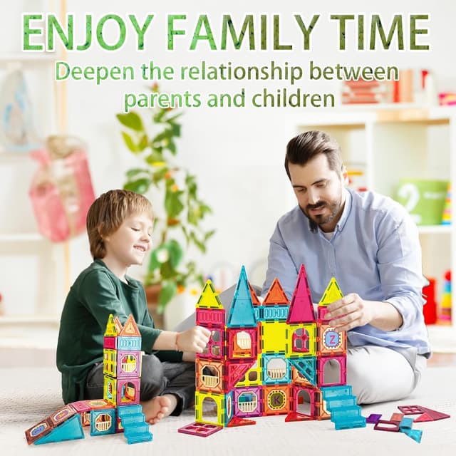 Thumbnail 5 de Beeyouk Bloques Magnéticos 56 piezas