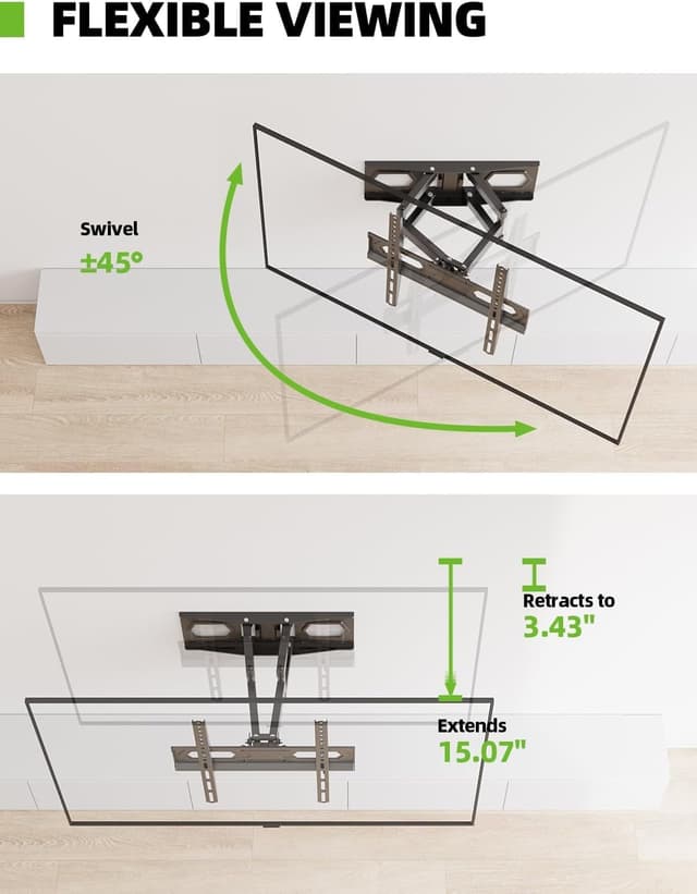 Detalle 1 de USX MOUNT Full Motion TV Wall Mount for 32-70" 110 lbs