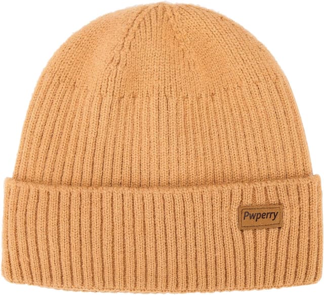 Detalle de Pwperry Warm Double Layer Knit Winter Beanie Hat (Men & Women)
