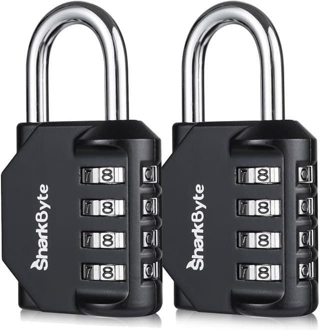 Imagen de SharkByte 2-Pack Heavy Duty 4-Digit Padlocks en OfertitasTOP