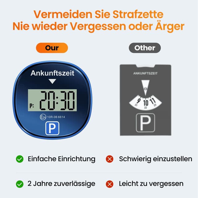 Thumbnail 6 de Gooofly Chrono Pro digitale Parkscheibe 3 Modi ⏱