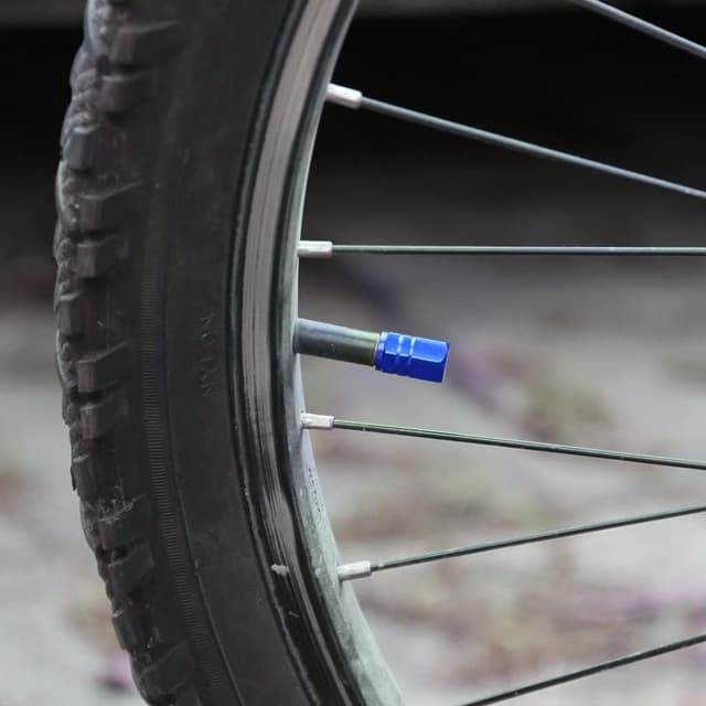 Thumbnail 4 de Tyre Valve Caps Universal Blue 5 Pcs