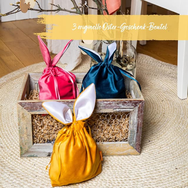 Detalle 2 de Papierdrachen 4 Oster Säckchen im Set