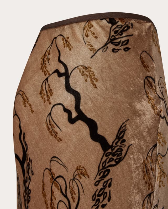 Thumbnail 2 de SIYU Falda midi de terciopelo 👗