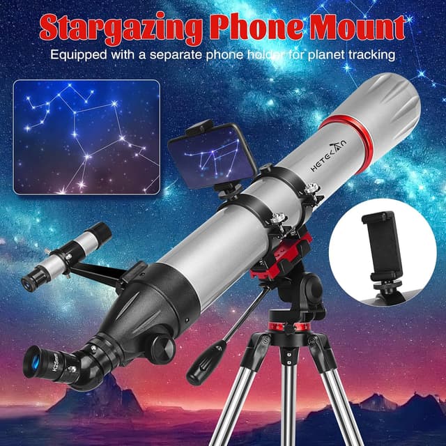 Thumbnail 4 de HETEKAN telescopio astronomico 90 mm 🔭