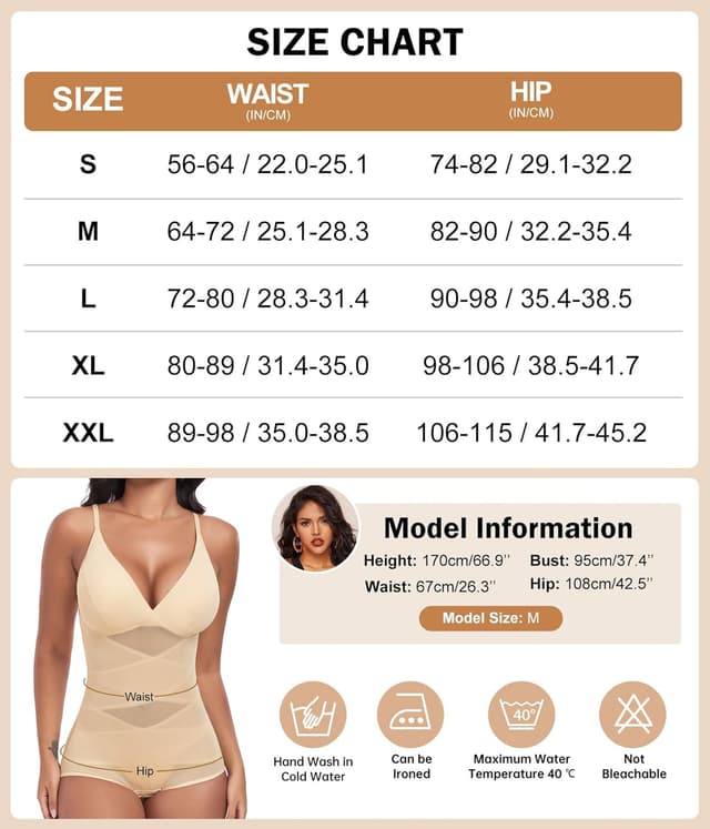 Detalle de PASUDA Body gainant femme ventre plat invisible – combinaison shapewear bretelles réglables