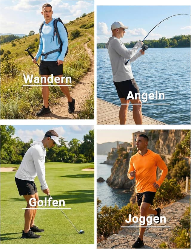 Detalle 2 de TACVASEN UV-Schutz Hoodie UPF 50+