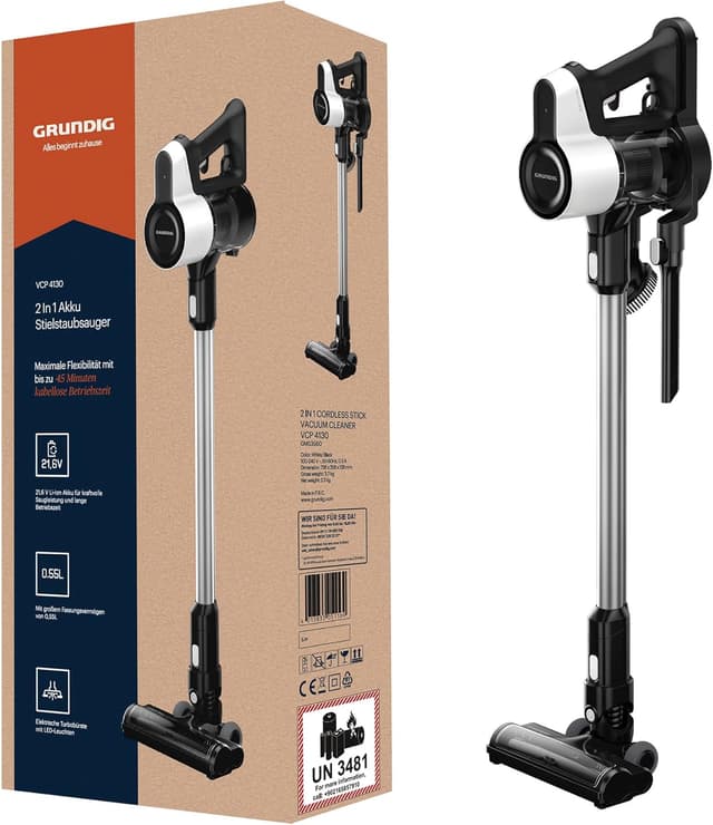 Detalle de GRUNDIG VCP 4130 2-in-1 Akku-Staubsauger